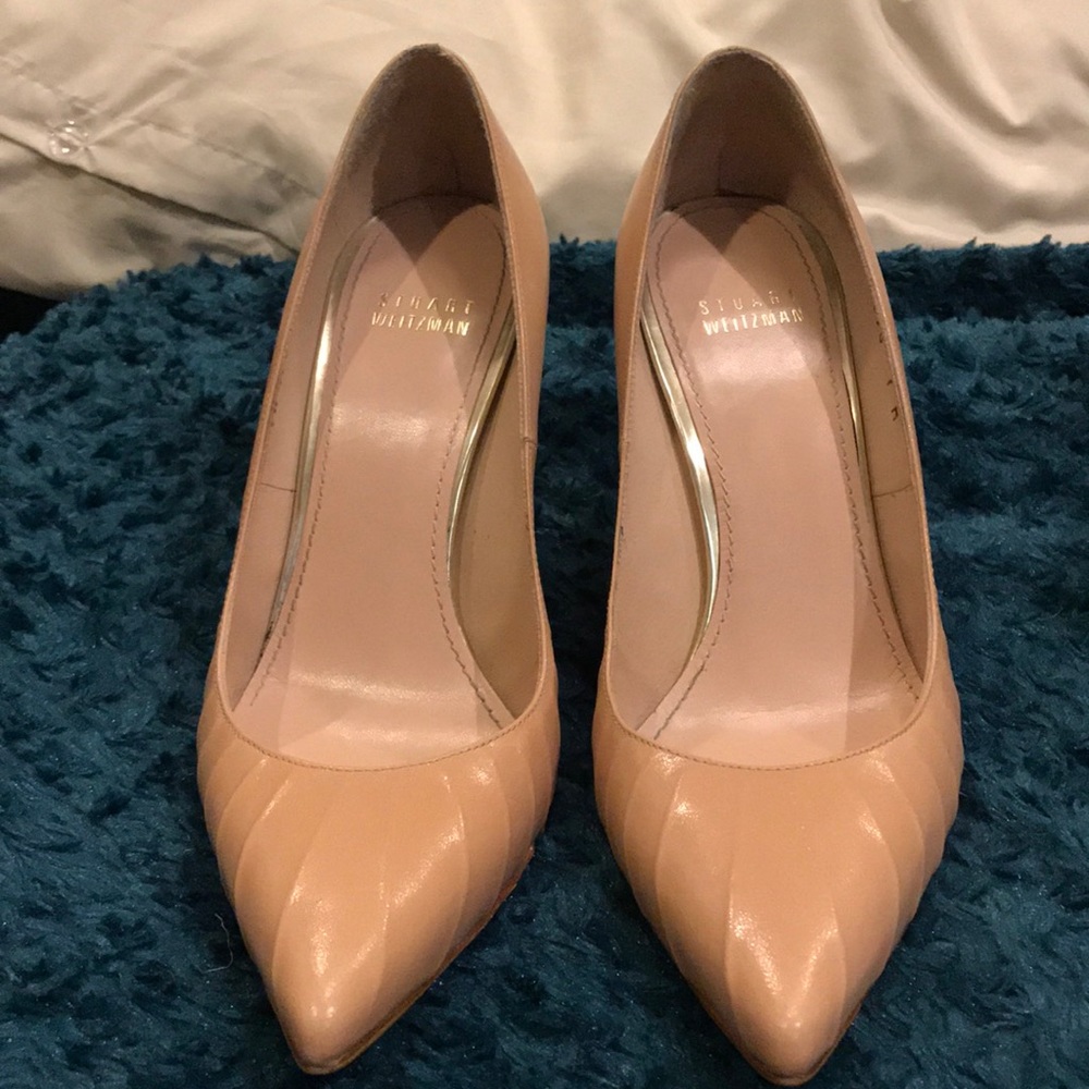 Stuart Weitzman nude pump sz7